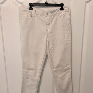White Rockstar Mid-Rise Skinny Jeans 10–Long